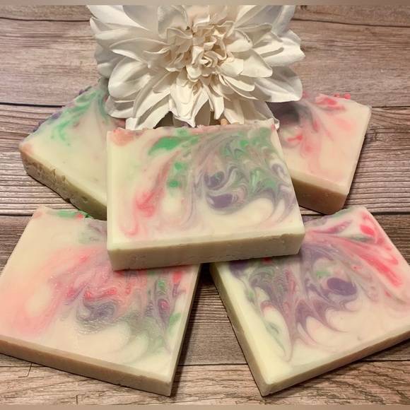 Sold out- Hand Crafted Artisan Soap with a Soap Flower Top - Picture 4 of 7